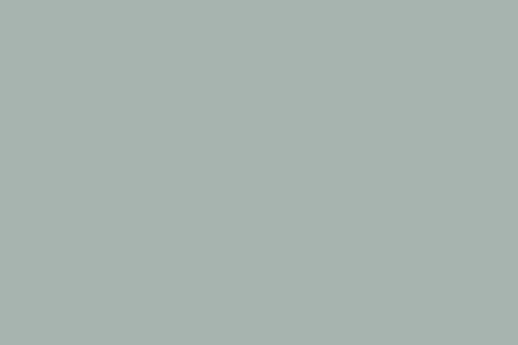 A pale green paint swatch titled Celestial Blue.