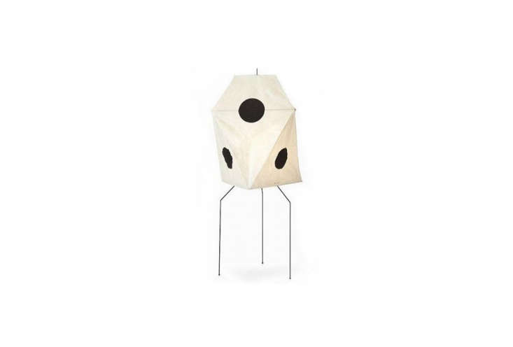 The tall, elongated Akari Floor Lamp UF3-Q with a four-legged base.