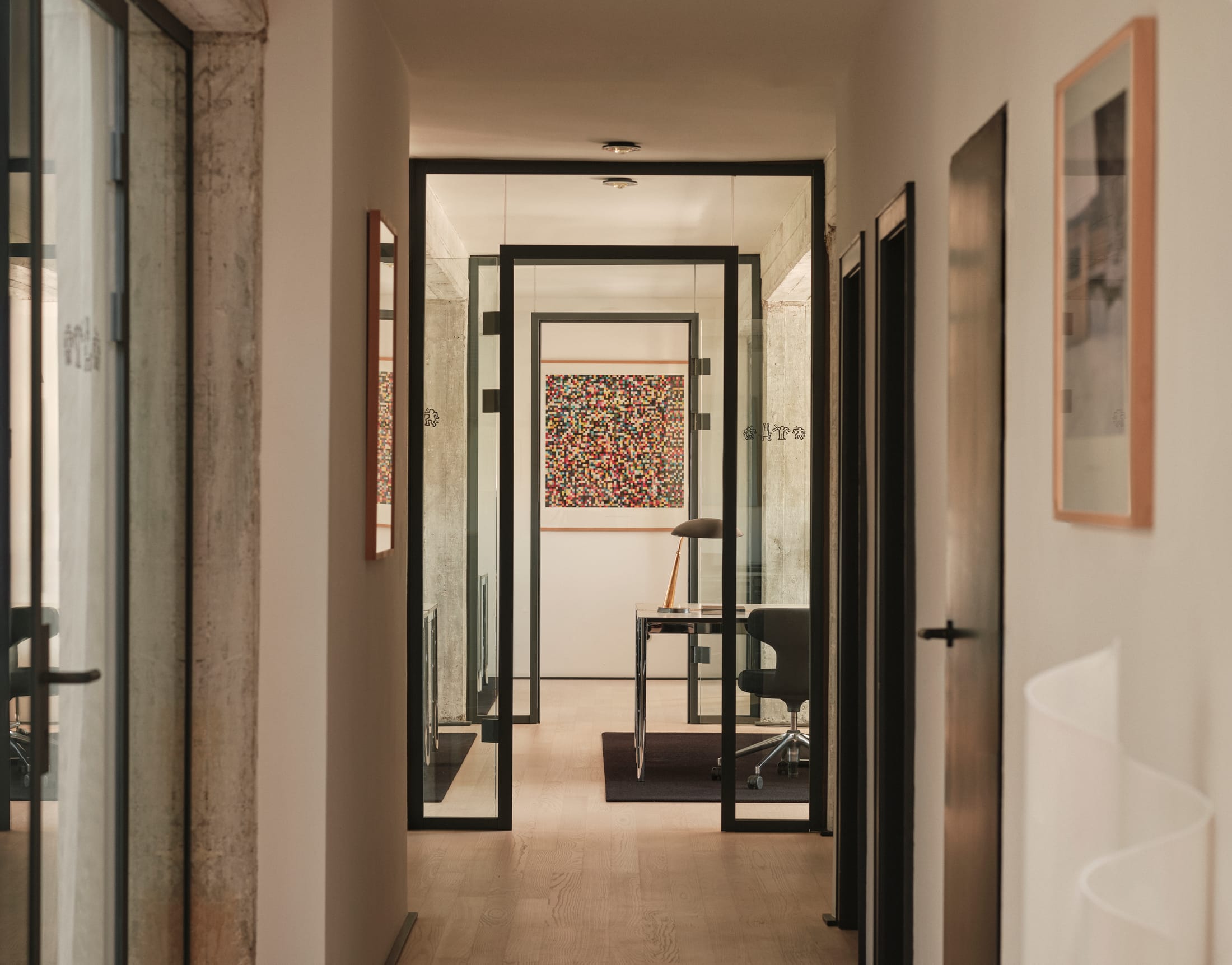 View of a premium private office suite within the Valentyns complex.