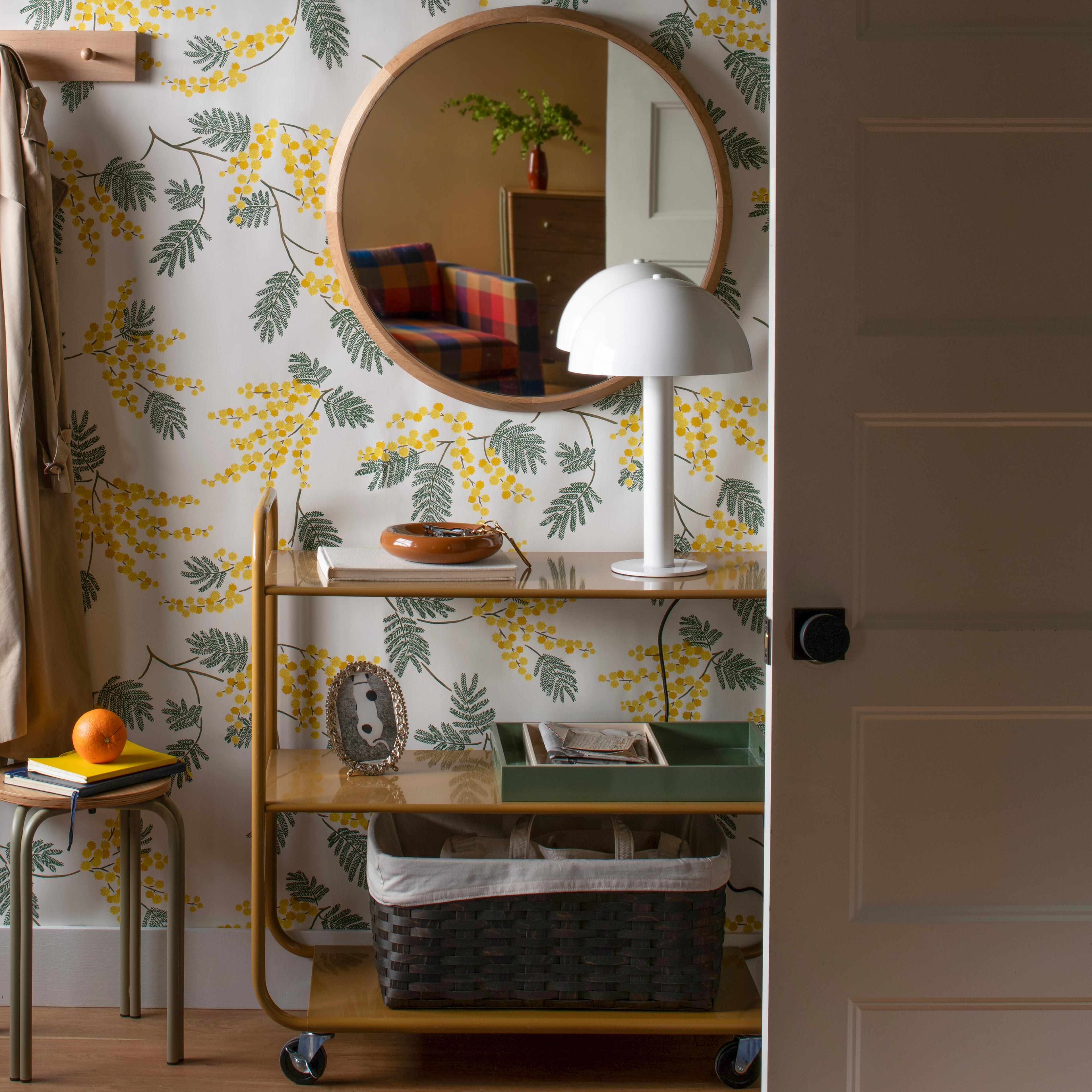 Close-up of intricate interior design details on a neutral background.