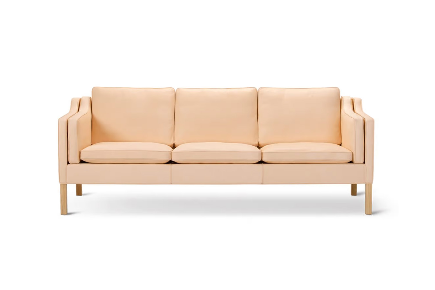 Børge Mogensen 2213 Three Seat Sofa in premium leather.