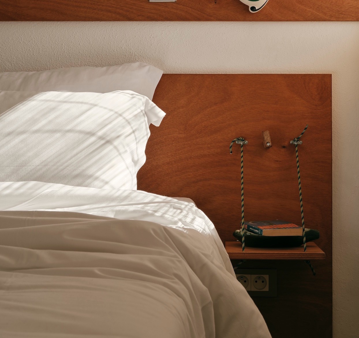 A minimalist nautical edition DIY fold-down nightstand.