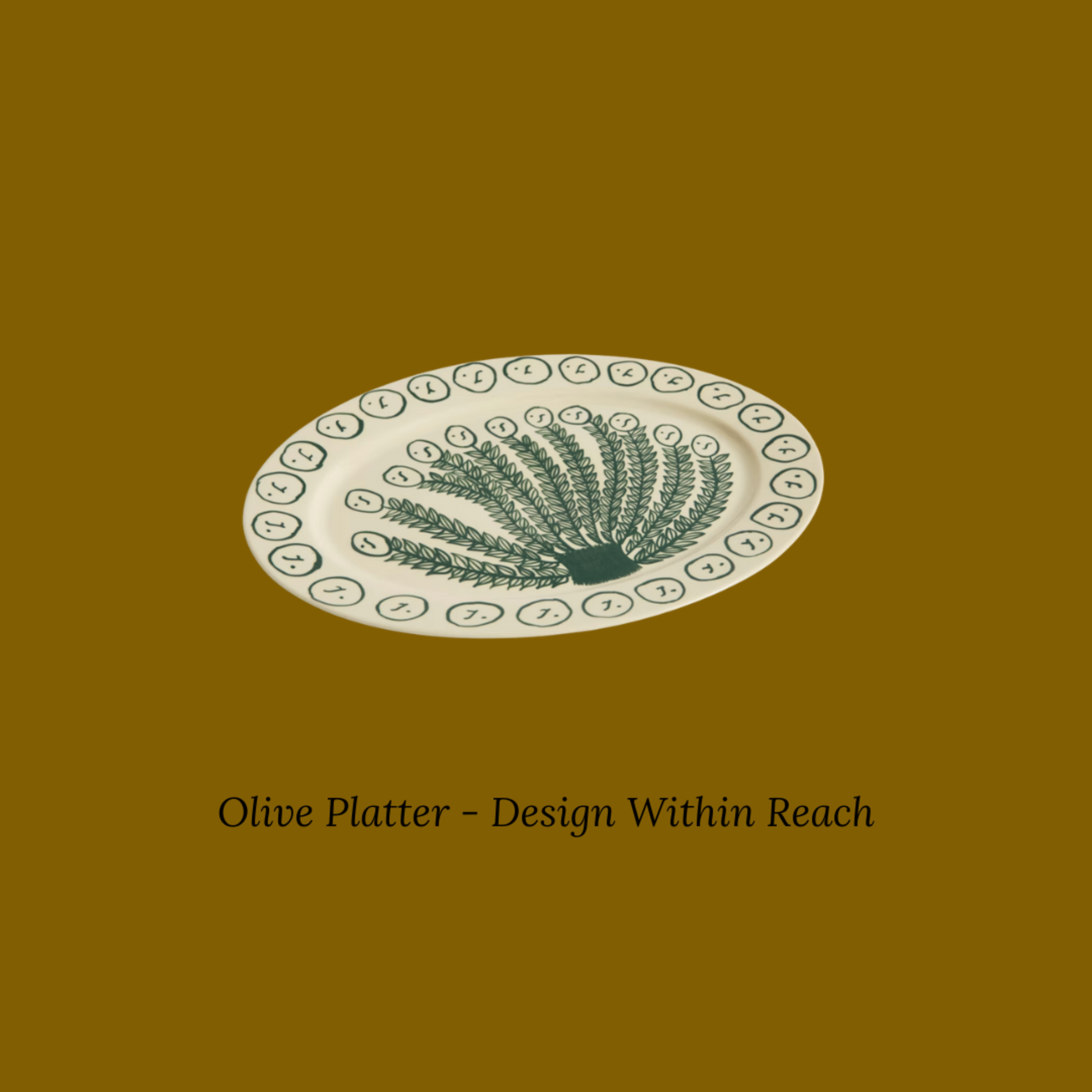 A large, artisanal ceramic platter with organic edges.