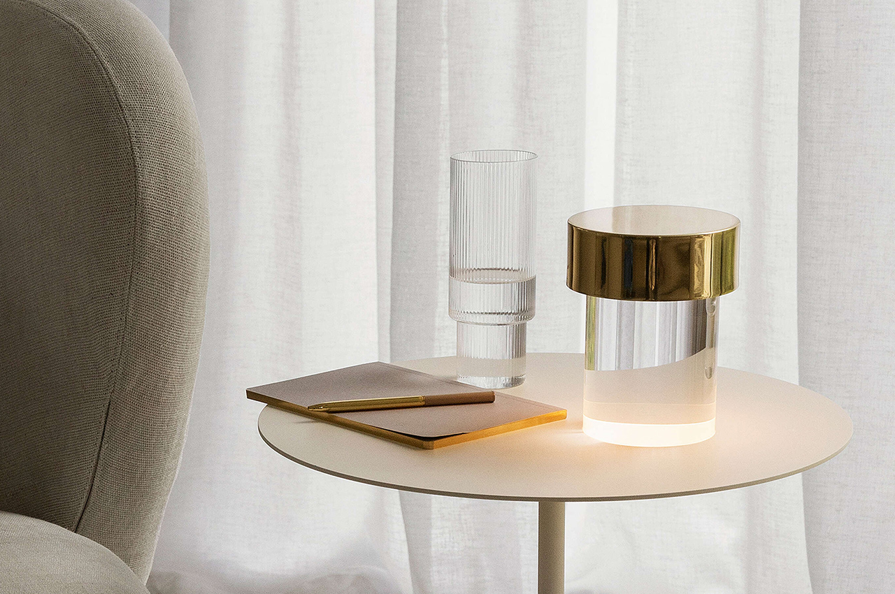 Graphic featuring the text 'Take 5: A Lamp With a Story' alongside other cultural design topics.