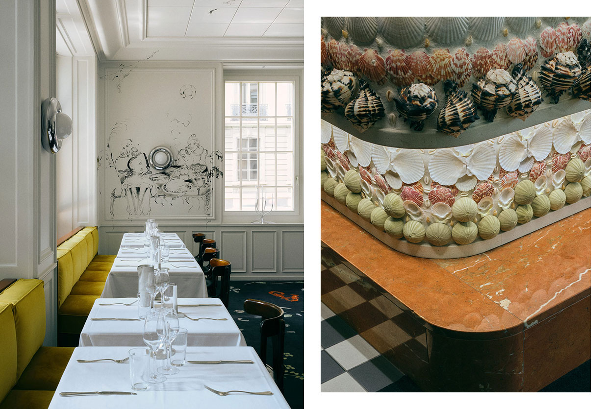 Graphic title image for Le Dorian Geneva with its design philosophy tagline.
